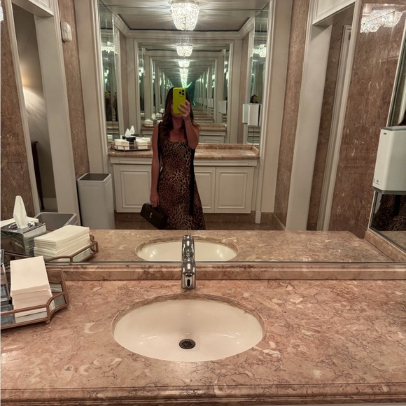 MORE TO COME Katina Maxi Dress in Brown Leopard - Picture 4 of 4